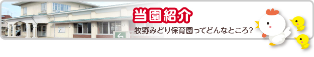 保育園紹介　牧野みどり保育園ってどんなところ？